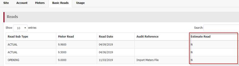 Estimated read flag Estimated read flag