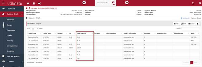 Adding and editing charges (GST) Adding and editing charges (GST)