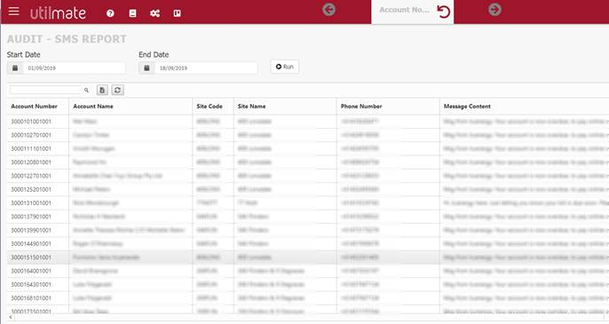 Charge, receipt and adjustment approval screen