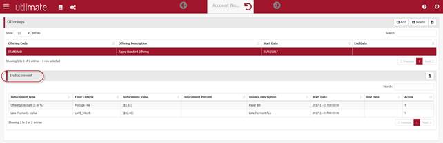 Maintenance - offerings and inducements Maintenance - offerings and inducements