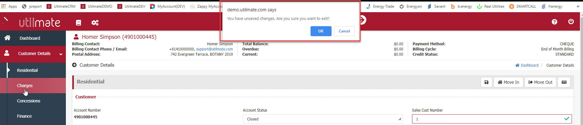 Prompt to save changes Prompt to save changes