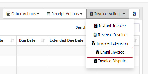 Emailing previously posted or emailed invoices Emailing previously posted or emailed invoices