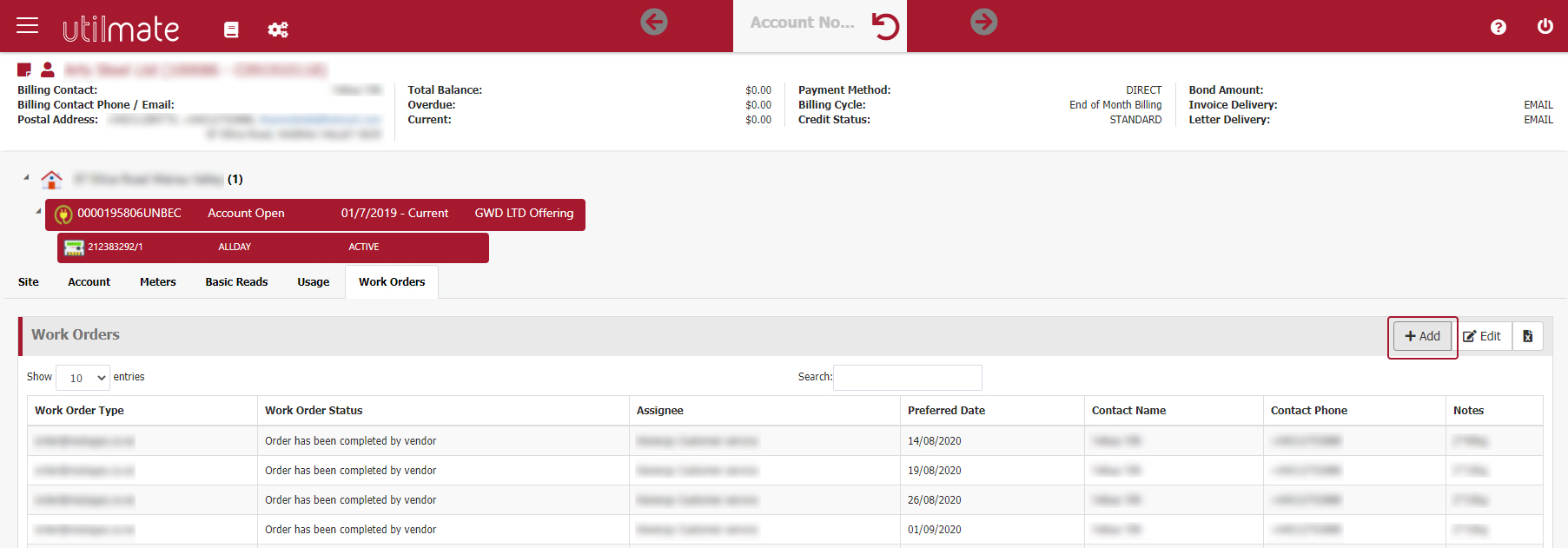 Pricing screen Pricing screen