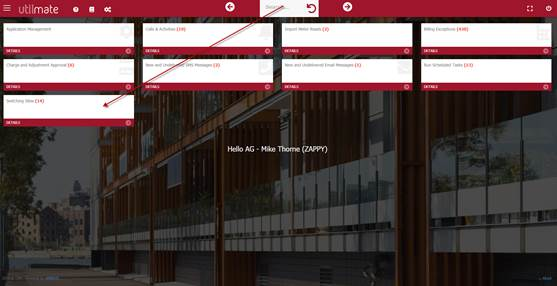 Switching screen Switching screen