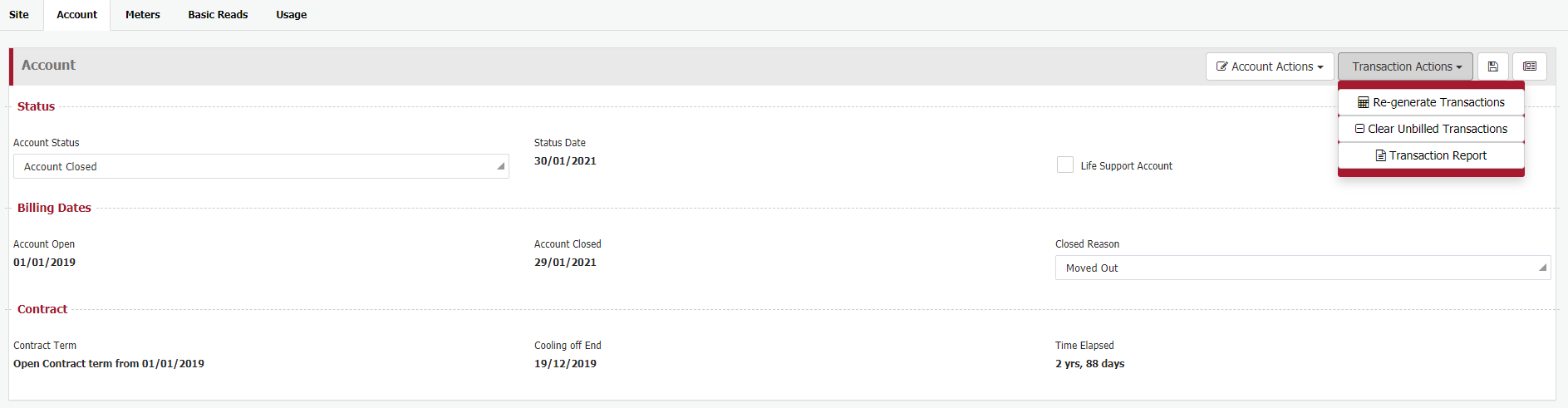 Clear unbilled transactions Clear unbilled transactions