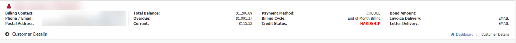 Hardship status now red Hardship status now red