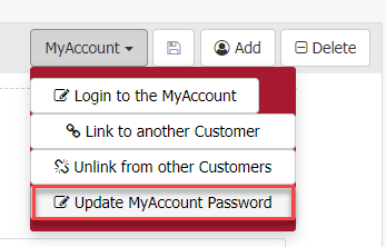 Change MyAccount password
