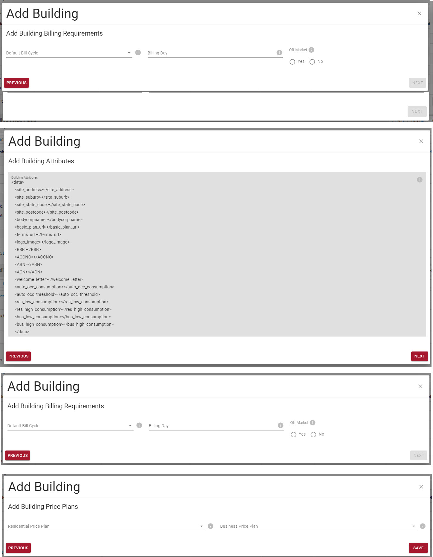 Add building wizard Add building wizard