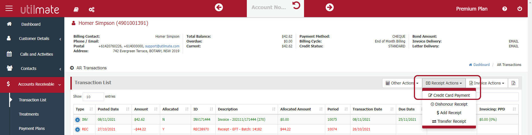 Credit card payments Credit card payments