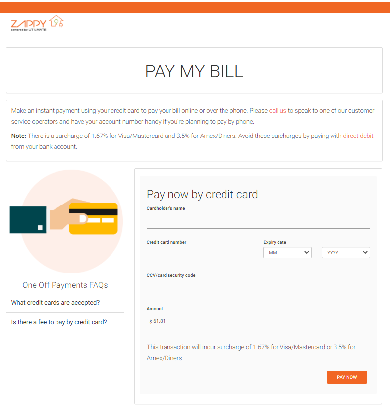 Credit card payments Credit card payments