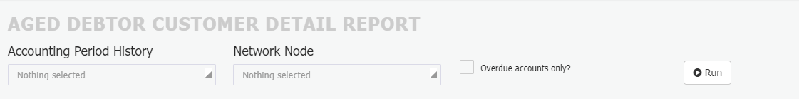 Aged Debtor Customer Detail Report Aged Debtor Customer Detail Report