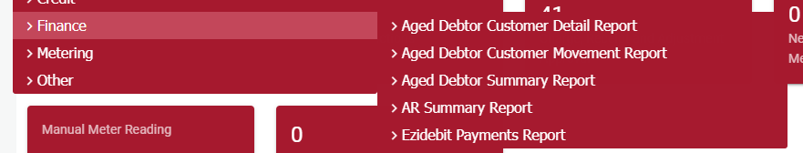 Finance Report Changes Finance Report Changes