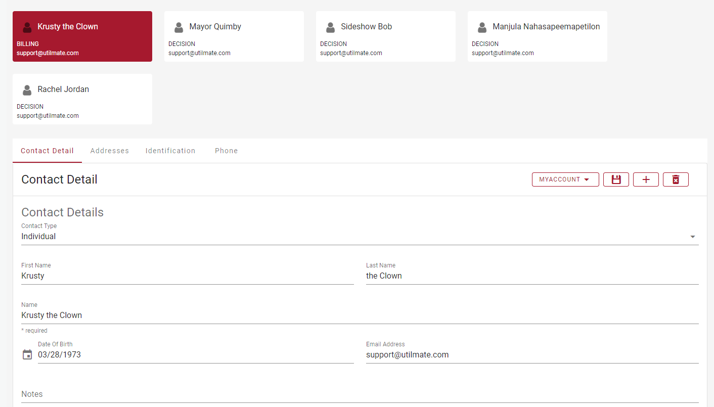 Contact details Contact details