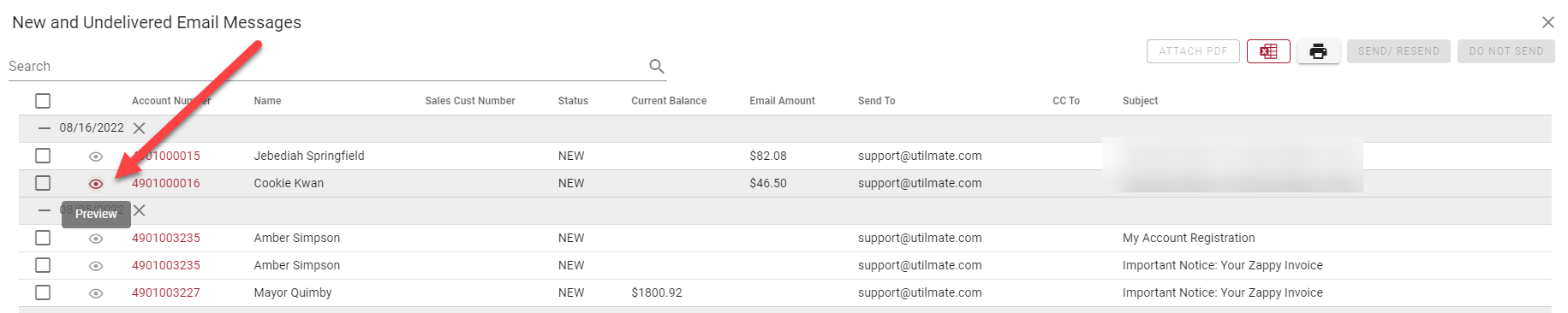 Email preview Email preview
