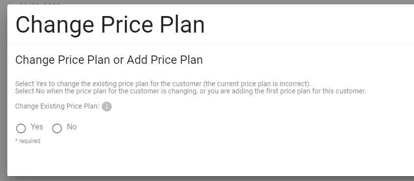 Change price plan Change price plan