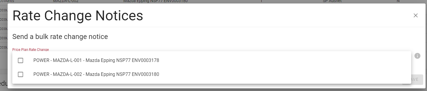 Price change process Price change process