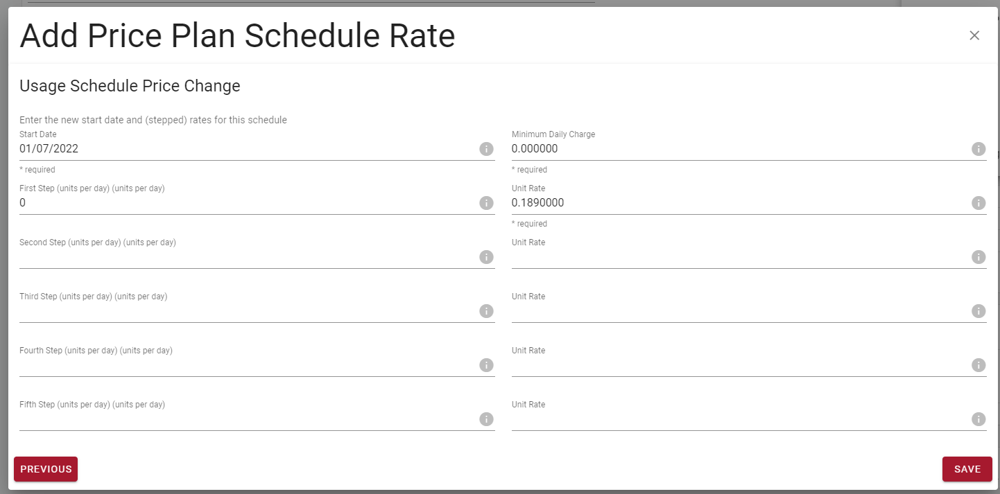 Price changes and editing schedules Price changes and editing schedules