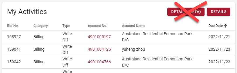 My Activities My Activities