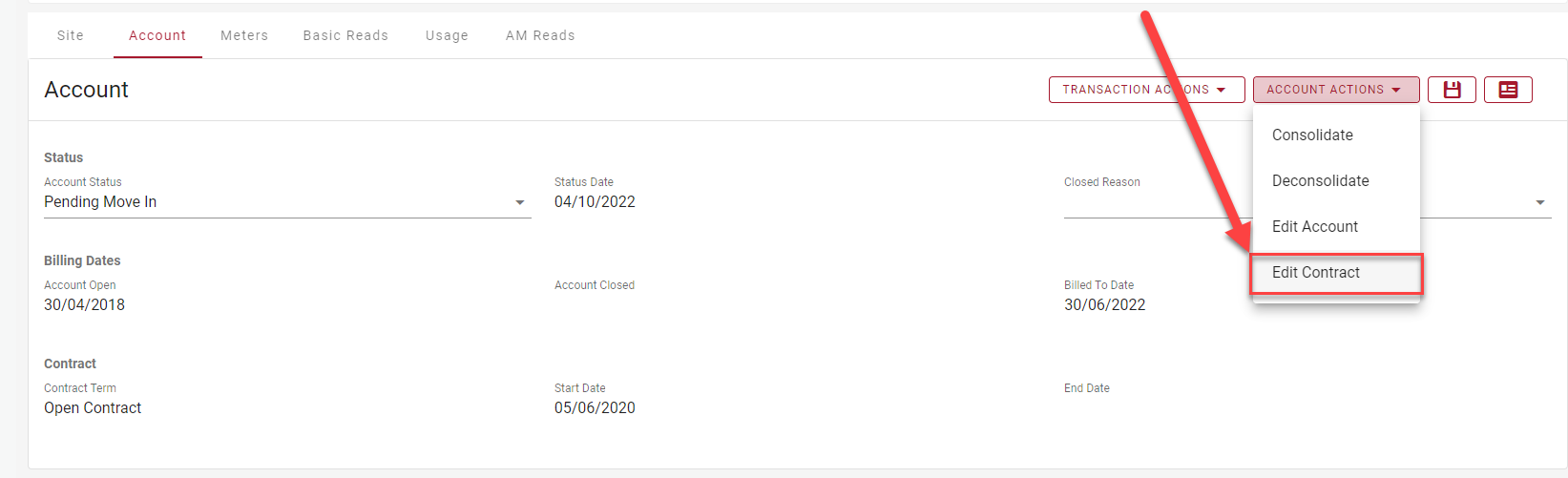 Account contracts