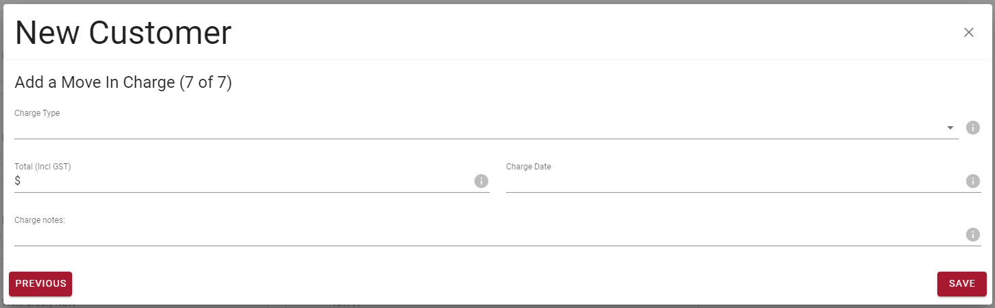 Add move in charge