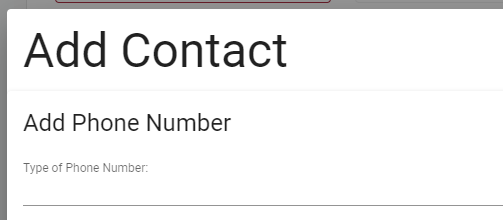 Add Contact wizard Add Contact wizard