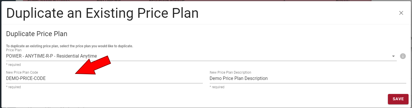 Price Plan Duplication Wizard 