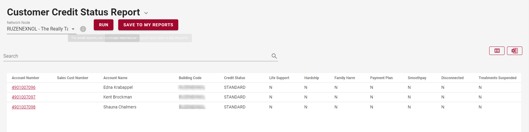 Customer Credit Status Report Customer Credit Status Report