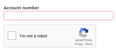 MyAccount v2 reCAPTCHA MyAccount v2 reCAPTCHA