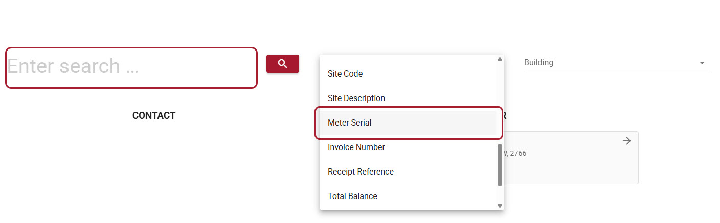 Meter serial number search Meter serial number search