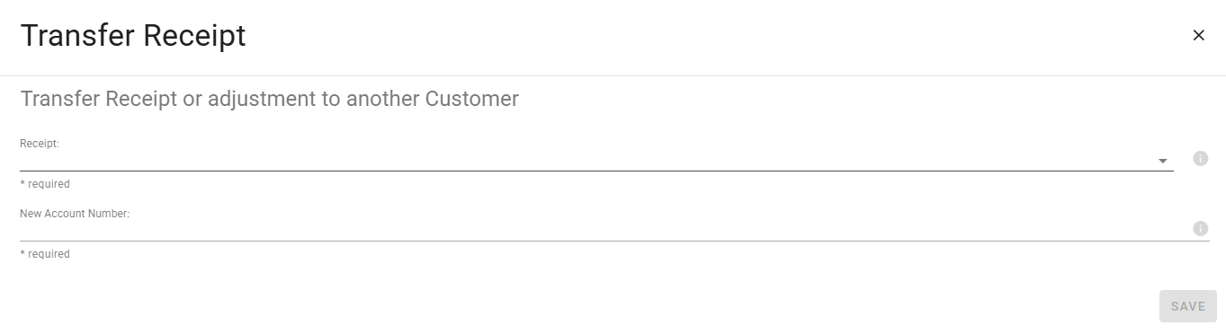 Transfer receipt Transfer receipt