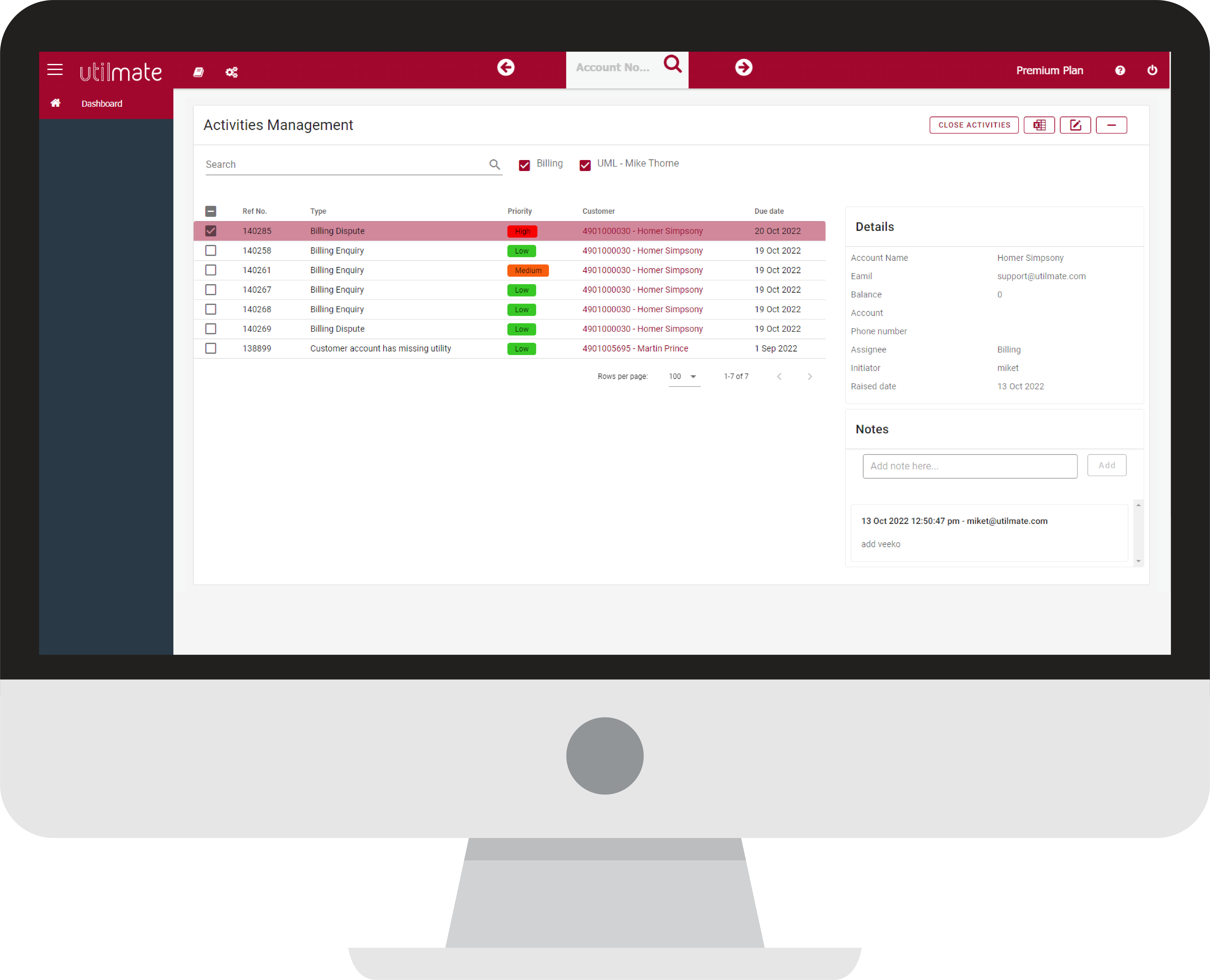 Activities Management Activities Management